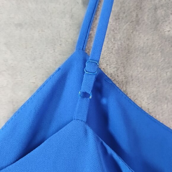 Naked‎ Zebra Womens Blue Tank Top M Streetwear Sleeveless Casual Minimalist Top - Picture 4 of 10